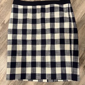 J crew plaid pencil skirt